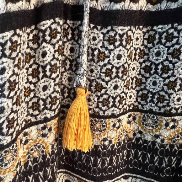 Promod Boho Long-sleeve blouse grey/yellow S - Picture 3 of 5